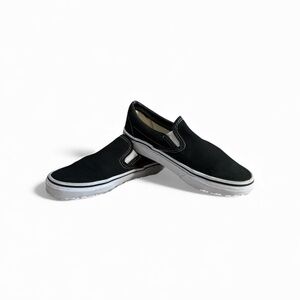 Vans Black Slip-On Women's Athletic Shoes SZ 5.5 Grunge Street Y2K skater